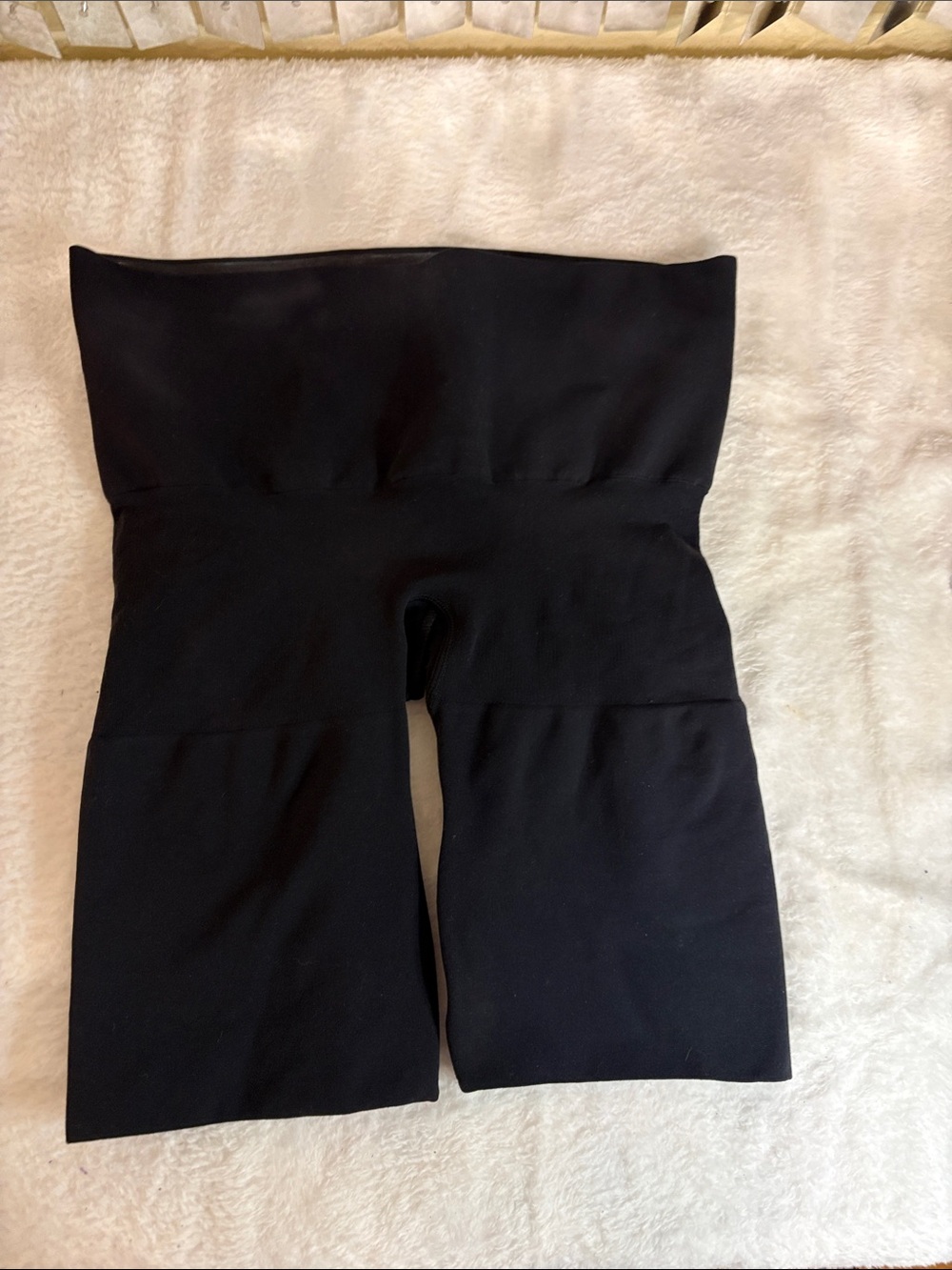 High-Waist Black Shapewear Shorts
